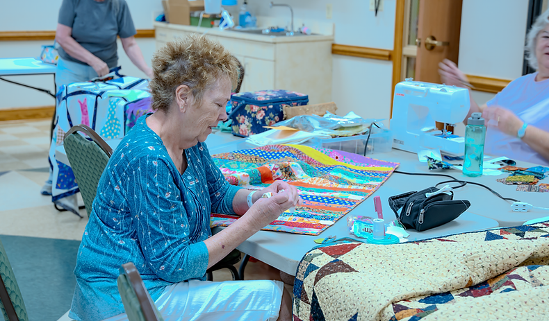 Seniors enjoying fun social activities and laughter at Pender Adult Services